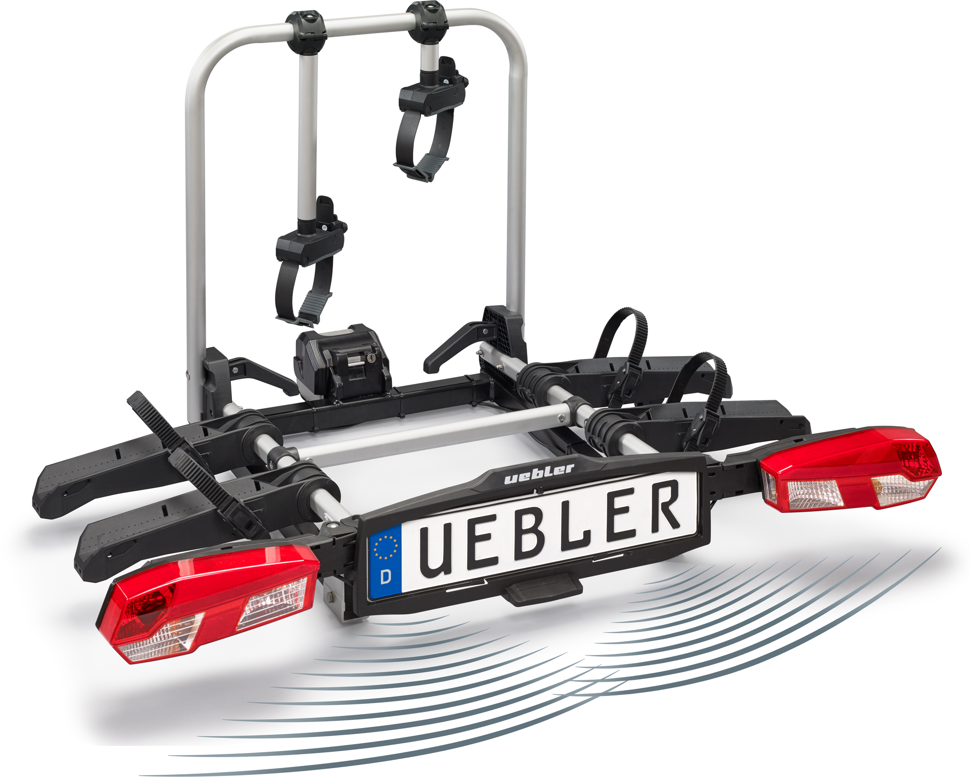 Uebler H21 Z Kupplungsträger für Kastenwagen für 2 Fahrräder mit Einparkhilfe - Fahrradträger für Anhängerkupplungen