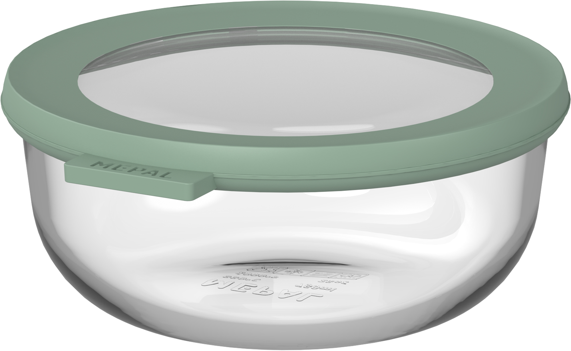 Mepal Aufbewahrungsbox Mepal Cirqula 750 ml Glasbehälter mit deckel - Nordic sage
