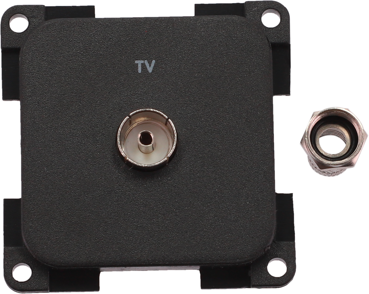 Inprojal System 10.000 Steckdose TV 7 mm schwarz - Sat-Zubehör