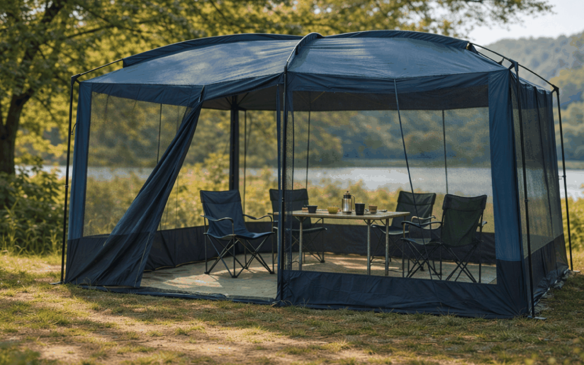 Westfield Pavo Mesh Pavillon schwarz 2,73 x 3,35 m  - Pavillons & Tarps