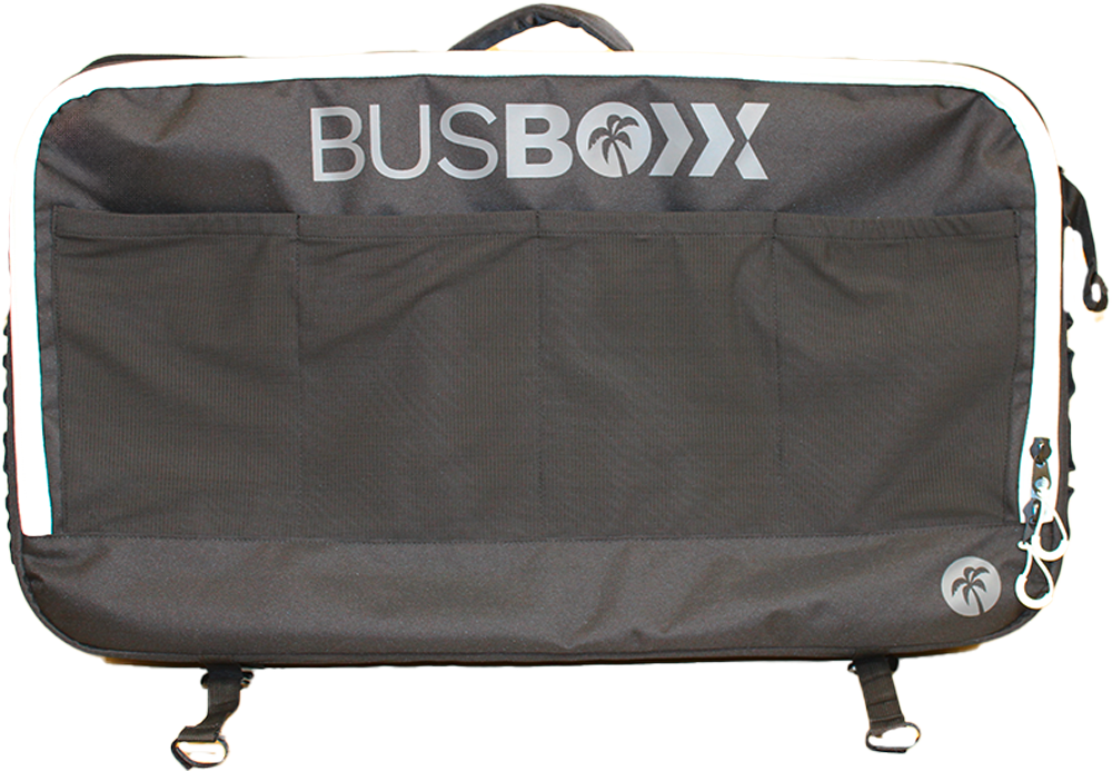 BusBoxx Fenstertasche windowBOXX 50 Liter Solid Black passend für California Beach / Multivan mit Sonnenrollo - Organizer und Taschen