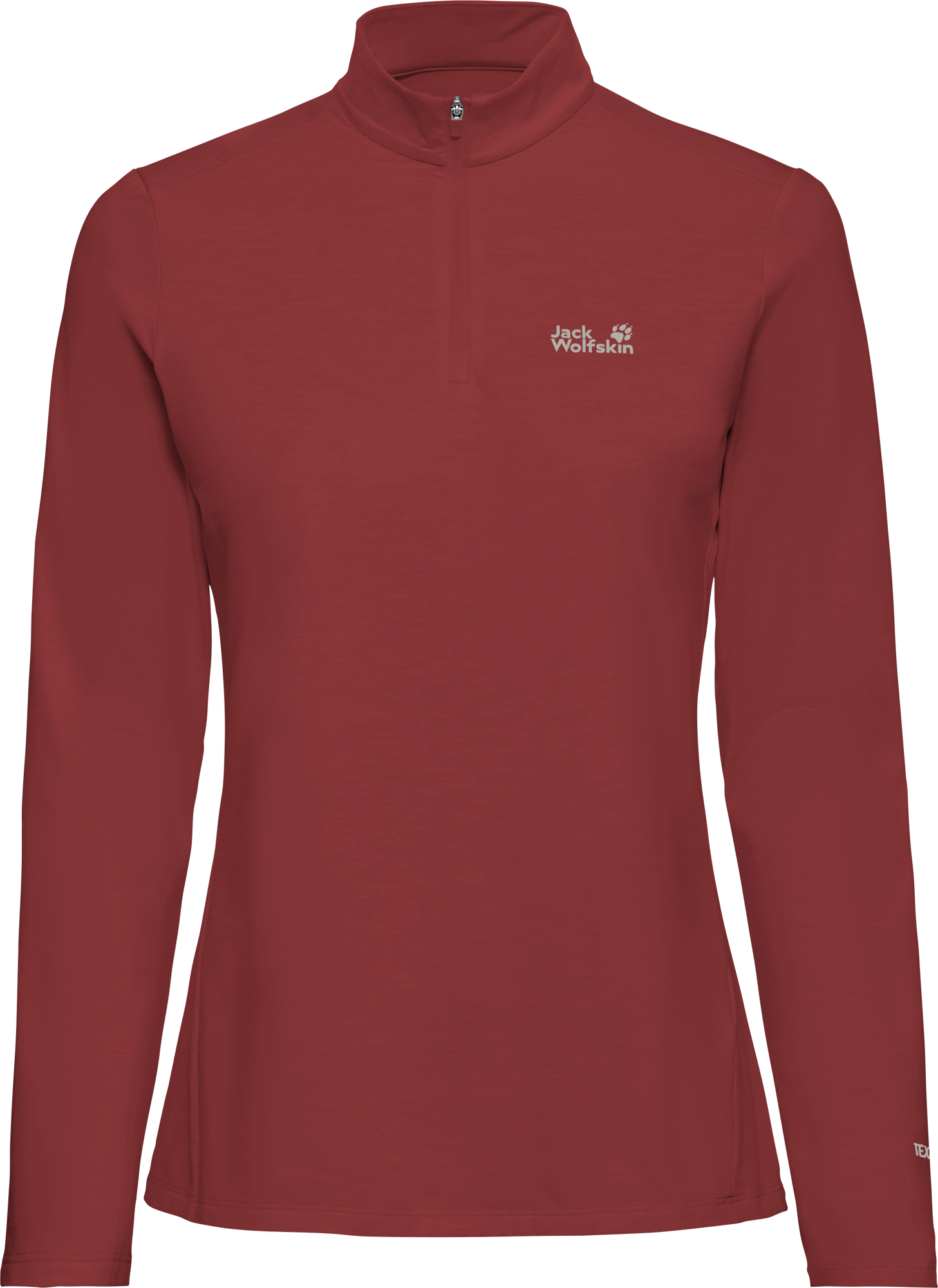 Jack Wolfskin Trail HZ Damen Funktionsshirt dunkelrot M - Damenshirts, -blusen & -pullover