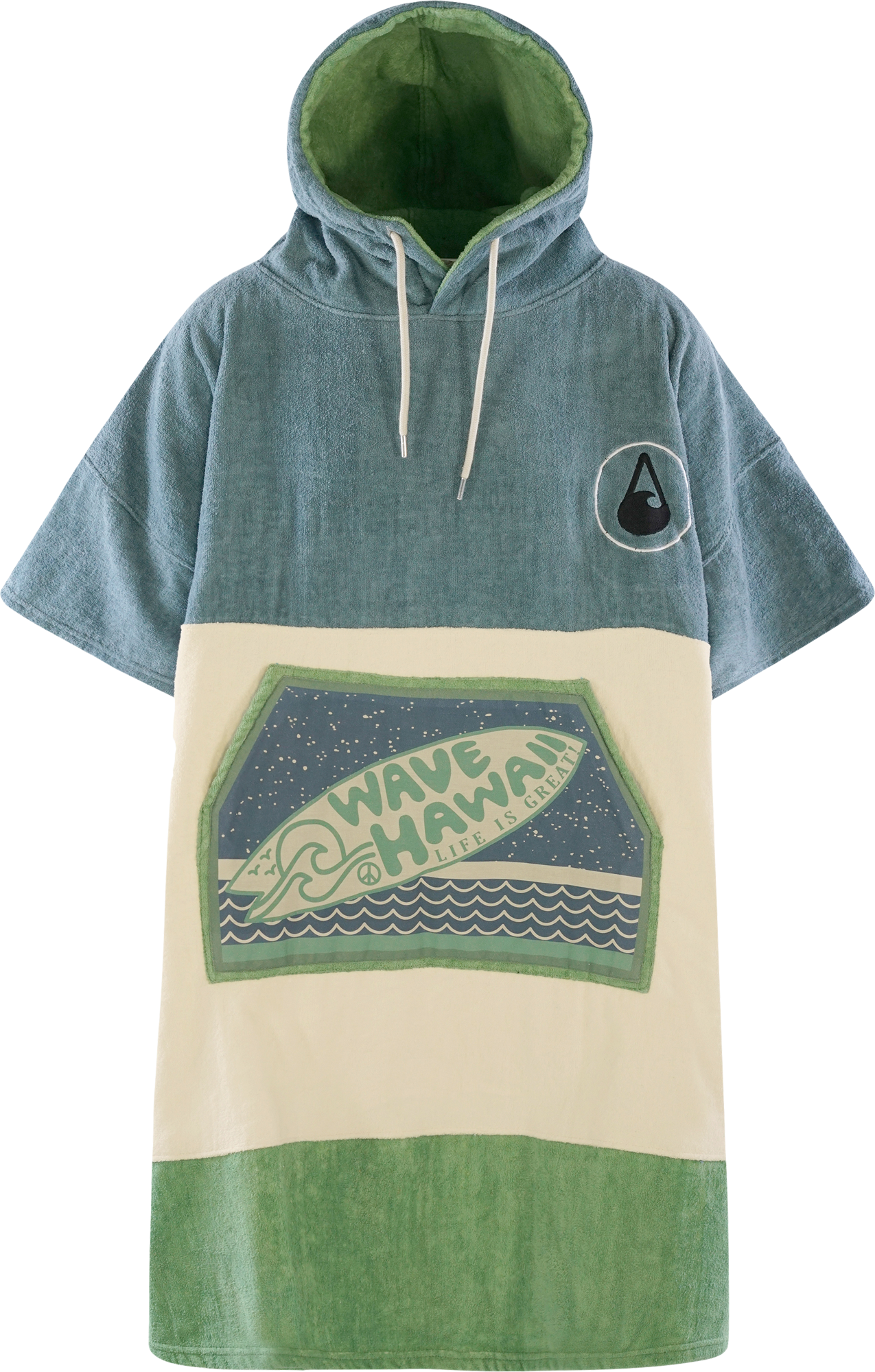 Wave Hawaii Cotton Velours Curitiba Unisex Poncho
