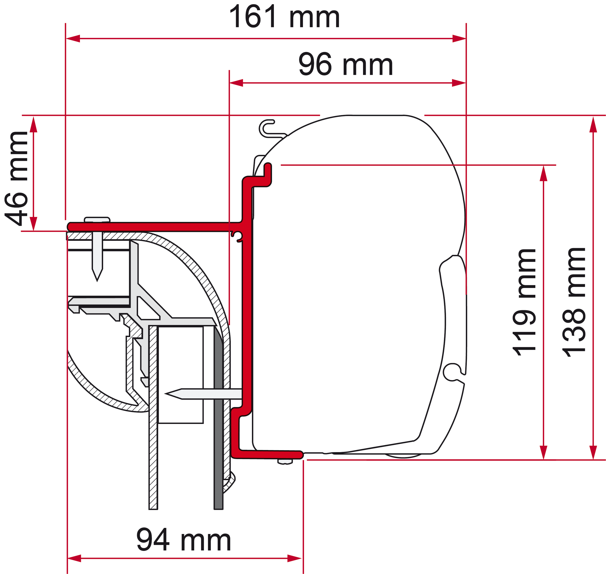 Fiamma Kit Pilote Explorateur Markisenadapter für Fiamma