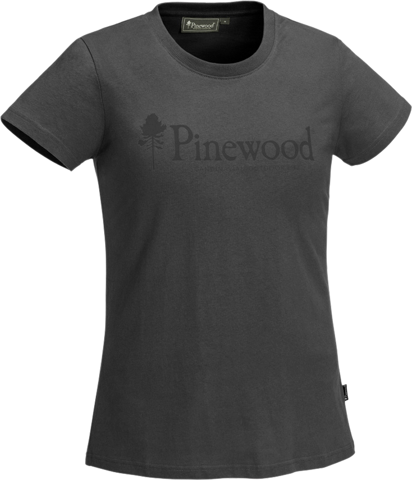 Pinewood Outdoor Life Damen T-shirt dark anthracite | 07331090292925