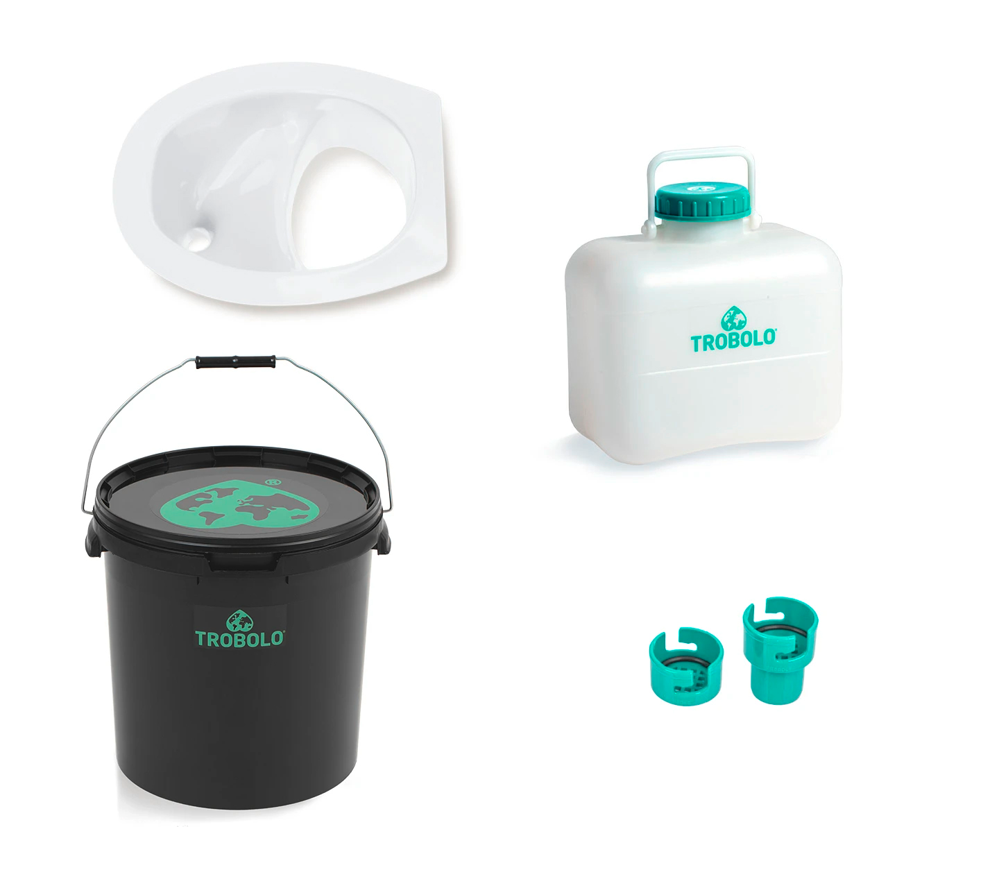 TROBOLO Do it yourself Set 4 teilig für den Eigenbau der Trenntoilette