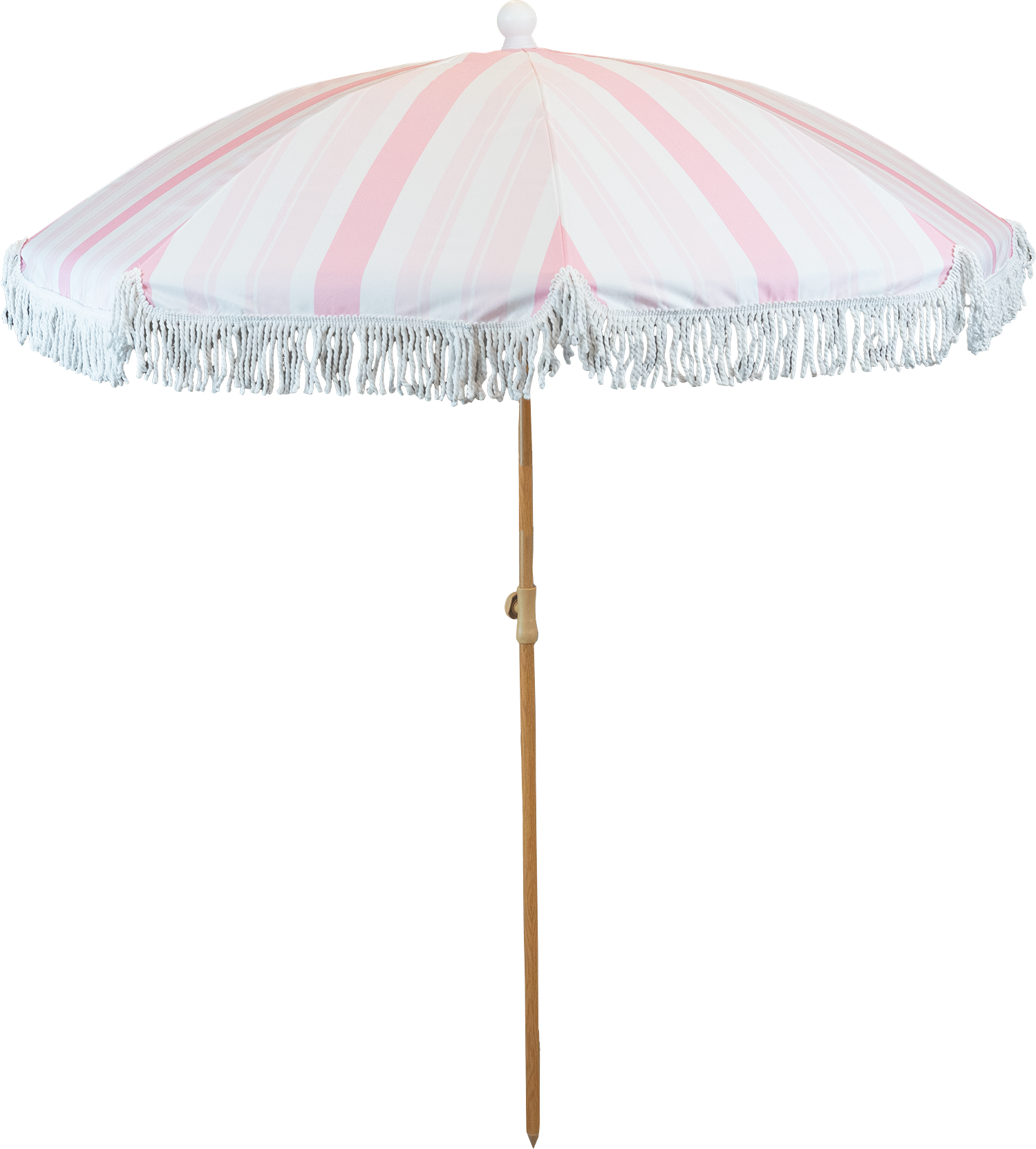 Berger SunElegance Sonnenschirm pink gestreift, Durchmesser 1,8m - Sichtschutz & Sonnenschirme