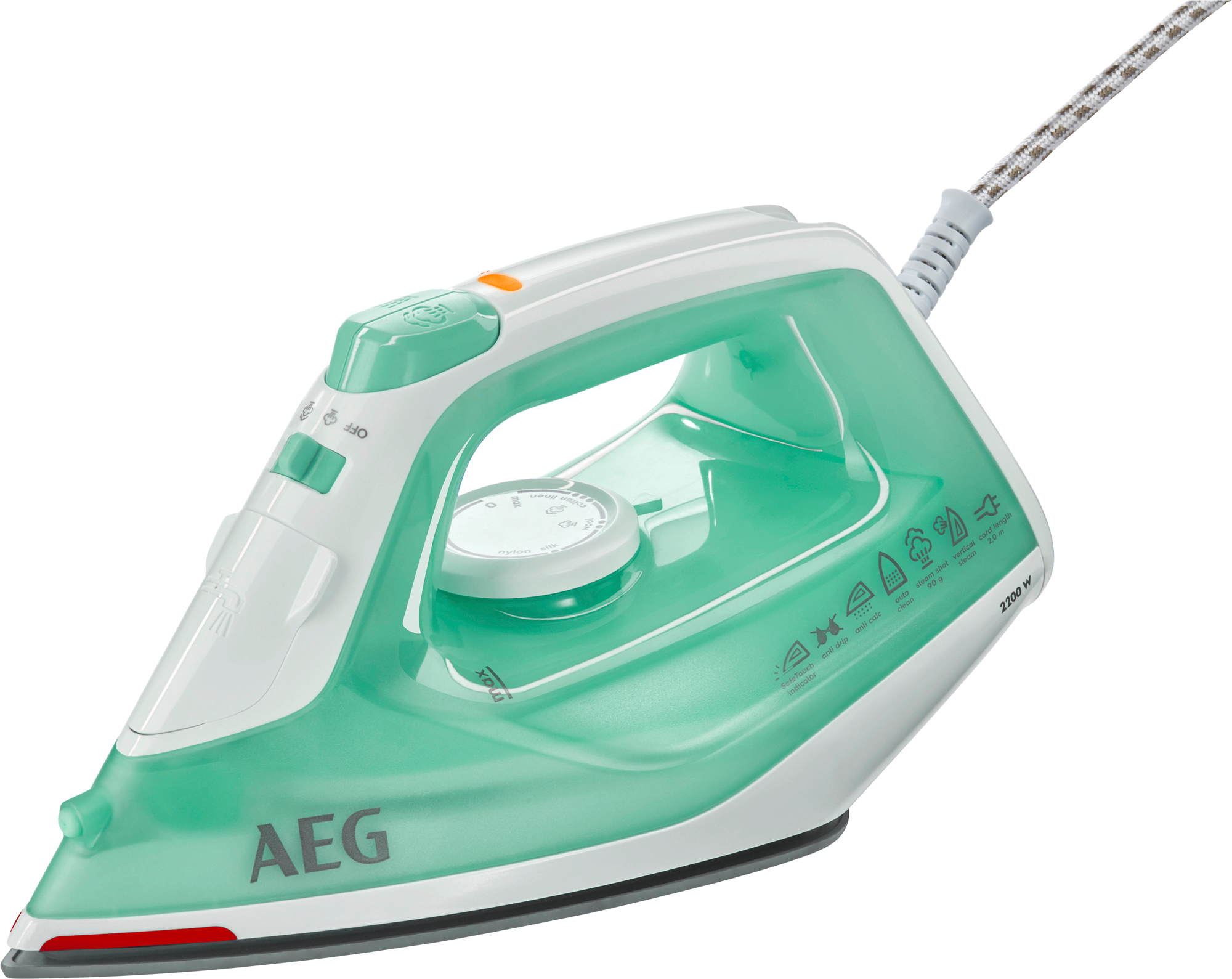 AEG EasyLine DB 1720 Dampfbügeleisen 2200 W mit ThermoSafe Restwärmeanzeige - Wäsche & Trocknen