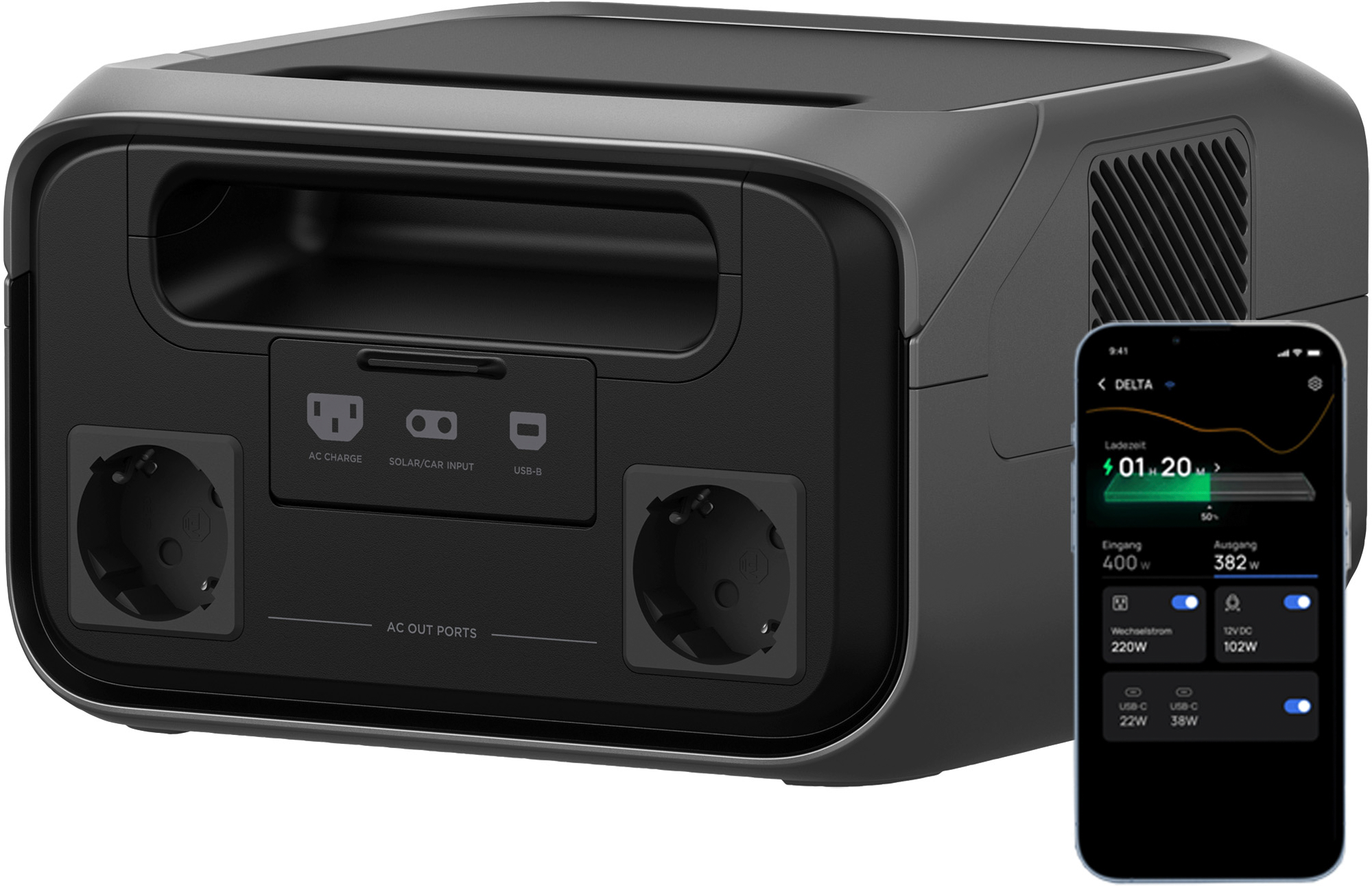 EcoFlow River 3 Plus Tragbare Powerstation 286 Wh 600 W - Powerstations