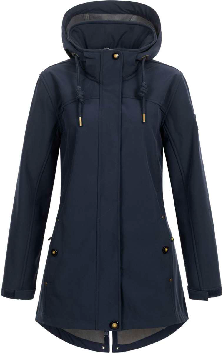 Ankerglut Ankerglutbrise Softshellmantel Damen dunkelblau 36 - Damenjacken