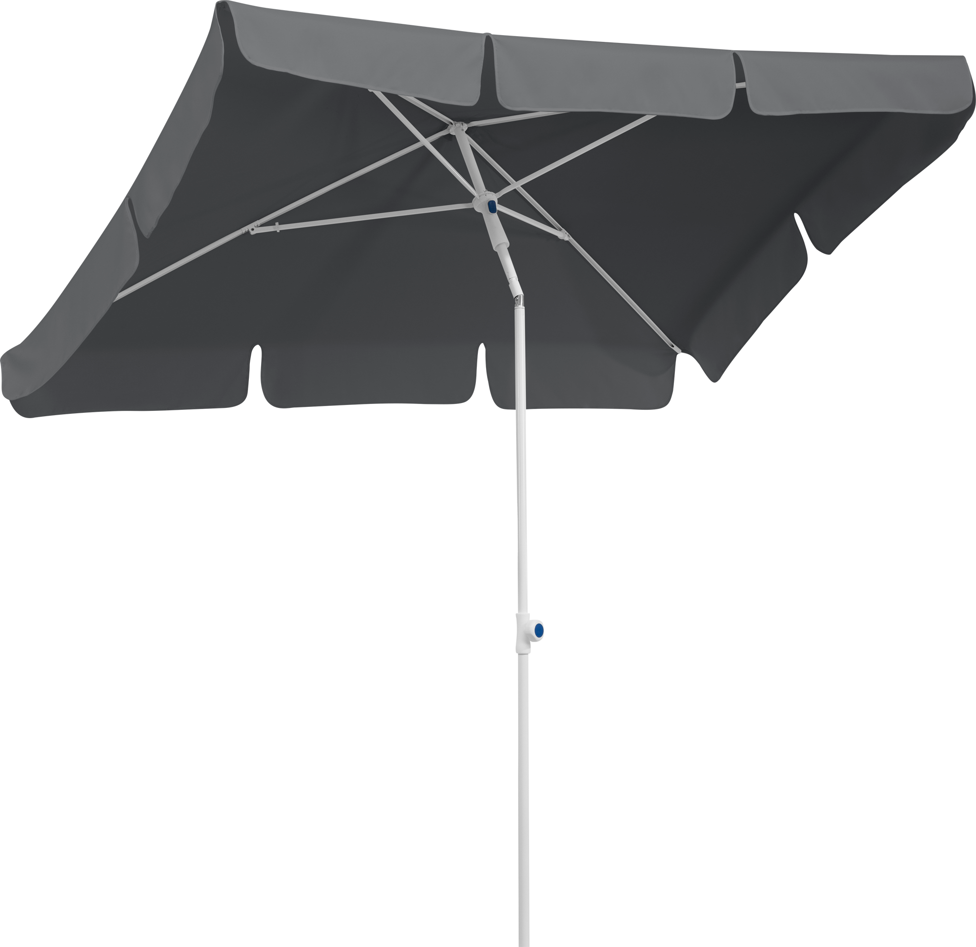 Schneider Marktschirm 180 cm x 120 cm Anthrazit mit Push-Up Mechanik
