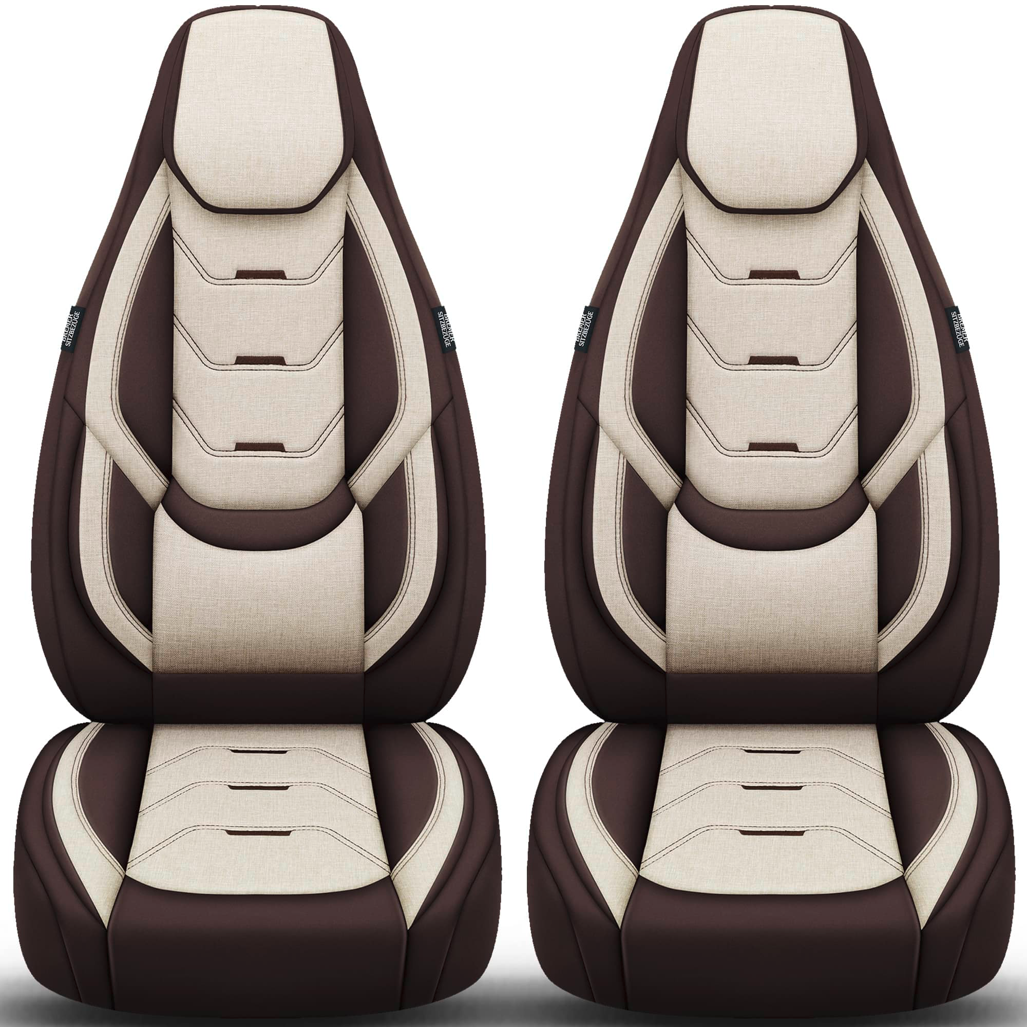 Bremer Sitzbezüge Wohnmobil Schonbezüge H-Serie 2 Stück für Fiat Ducato / Jumper / Boxer beige/braun - Sitzbezüge von Bremer-Sitzbezüge