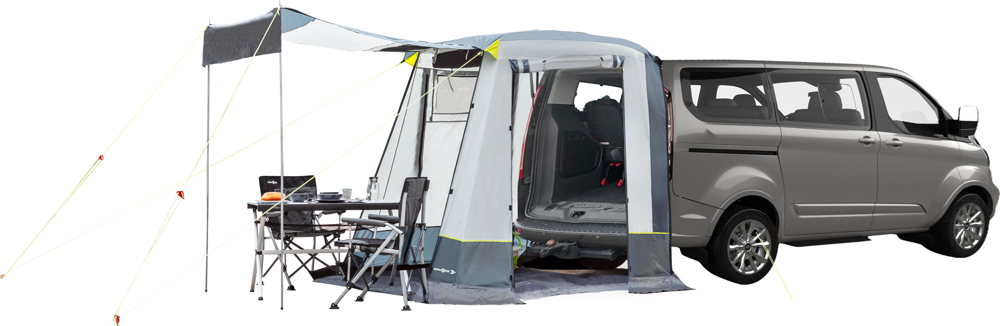 Brunner Foyer Heckzelt für Ford Transit Custom & Tourneo Custom rahmenlos 2 Meter
