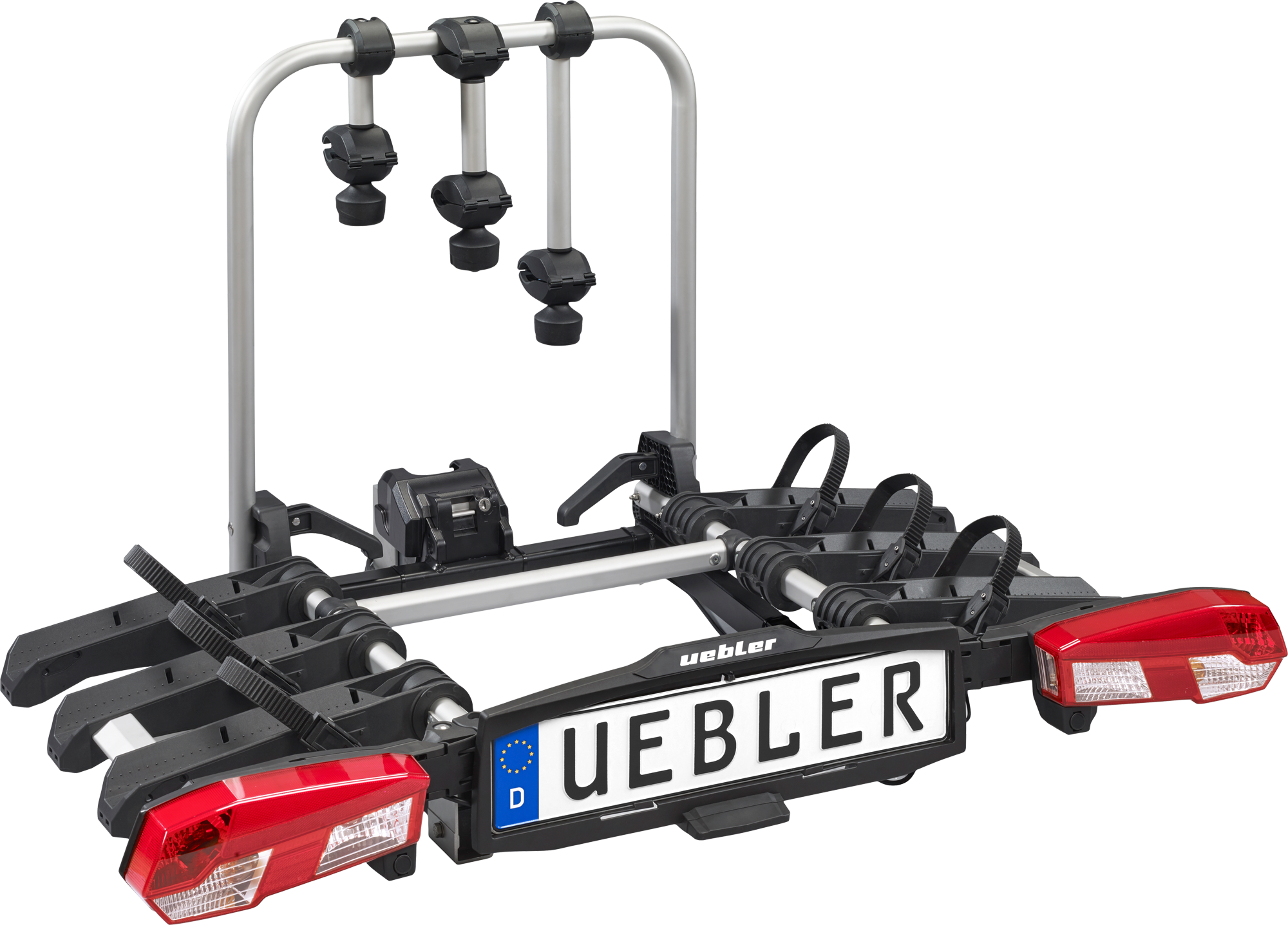 Uebler H31 S Kupplungsträger für 3 Fahrräder auf der Anhängerkupplung für Kastenwagen, E-Bike