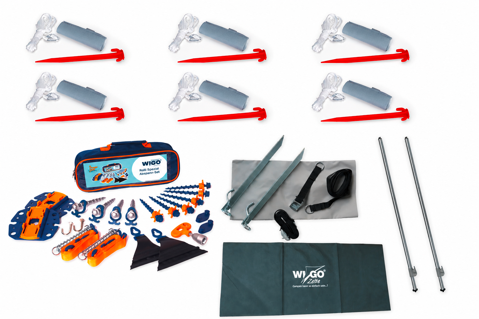Wigo Rock and Rolli Paket Plus Markisenzelt Zubehörset inkl.