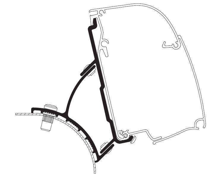 Thule Adapter T 4200 VW T5/T6 Minivan