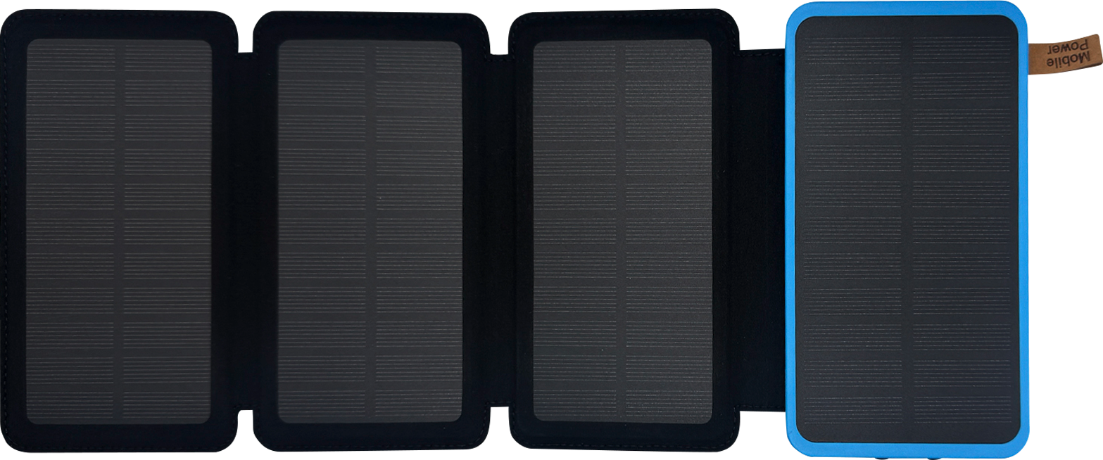 Berger BSPB 16 MA Solar Powerbank mit Taschenlampe 16.000