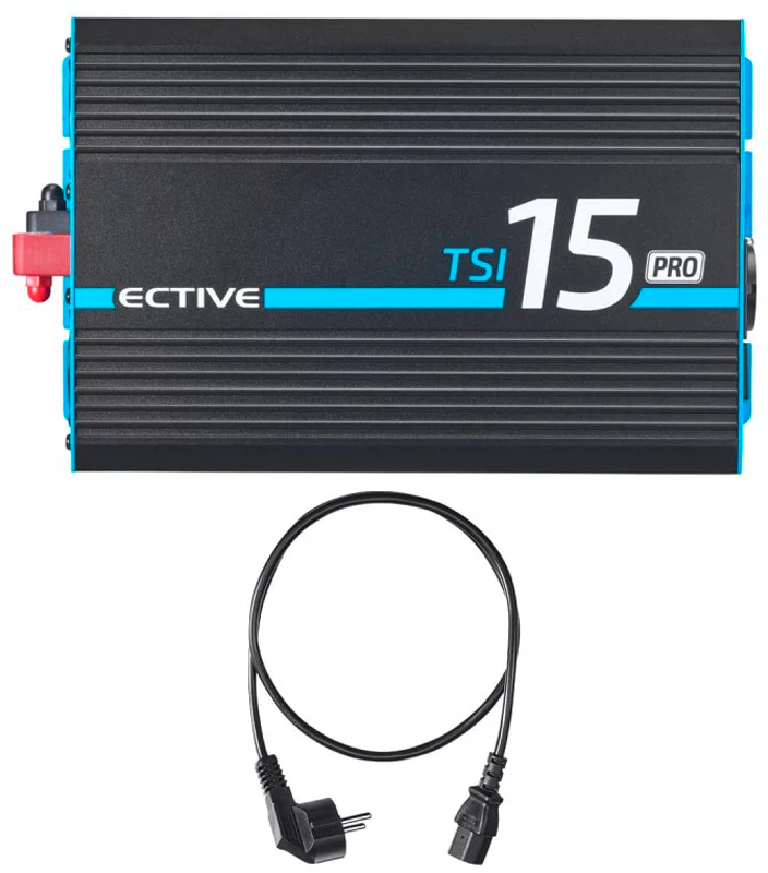 Ective TSI 15 Pro Sinus Wechselrichter mit Netzvorrangschaltung 12V 1500W - Wechselrichter & Spannungswandler