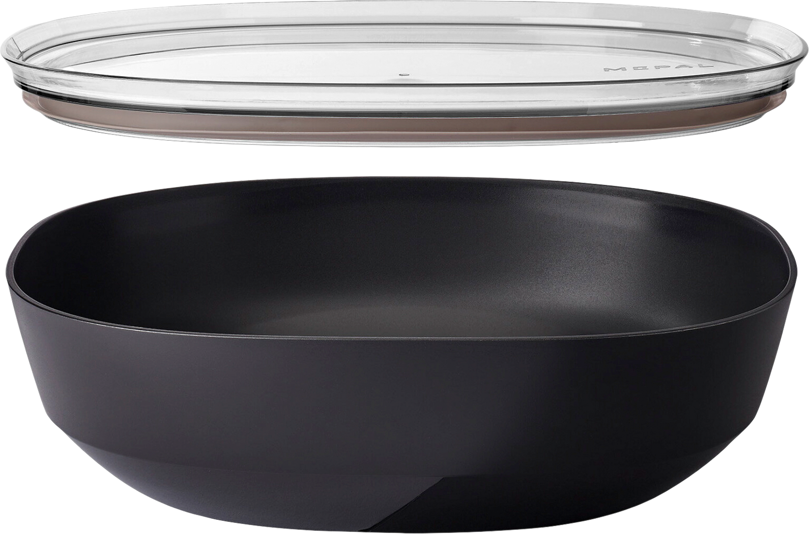 Mepal Silueta Servierschale mit Deckel 4000 ml Nordic black - Schüsseln & Schalen