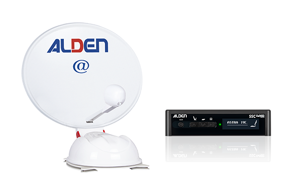 Alden AS4@ 60 SKEW / GPS Satellitenanlage Ultrawhite inkl. S.S.C. HD-Steuermodul
