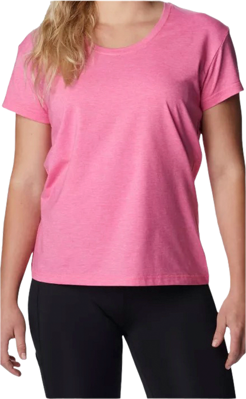 Columbia Sun Trek Tee Damenshirt wild geranium | 00195978197064