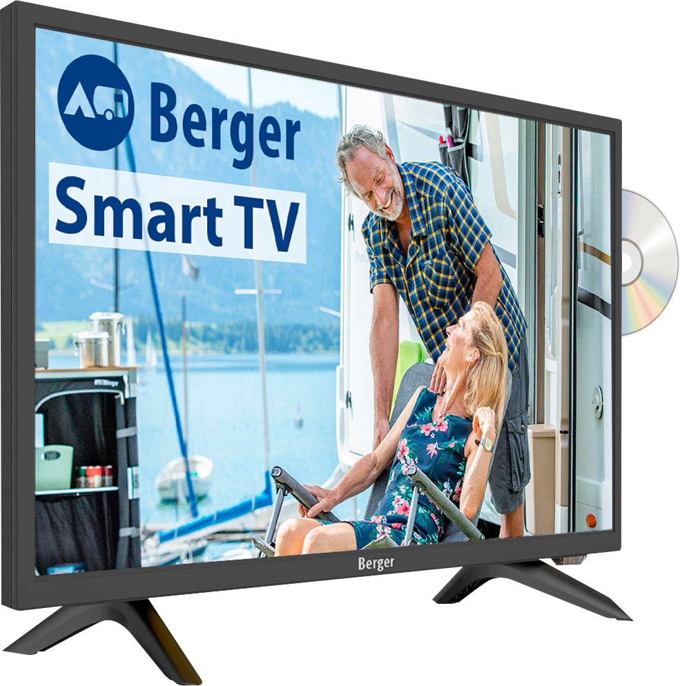 Berger Smart TV Fernseher mit DVD-Player 22 Zoll - Fernseher