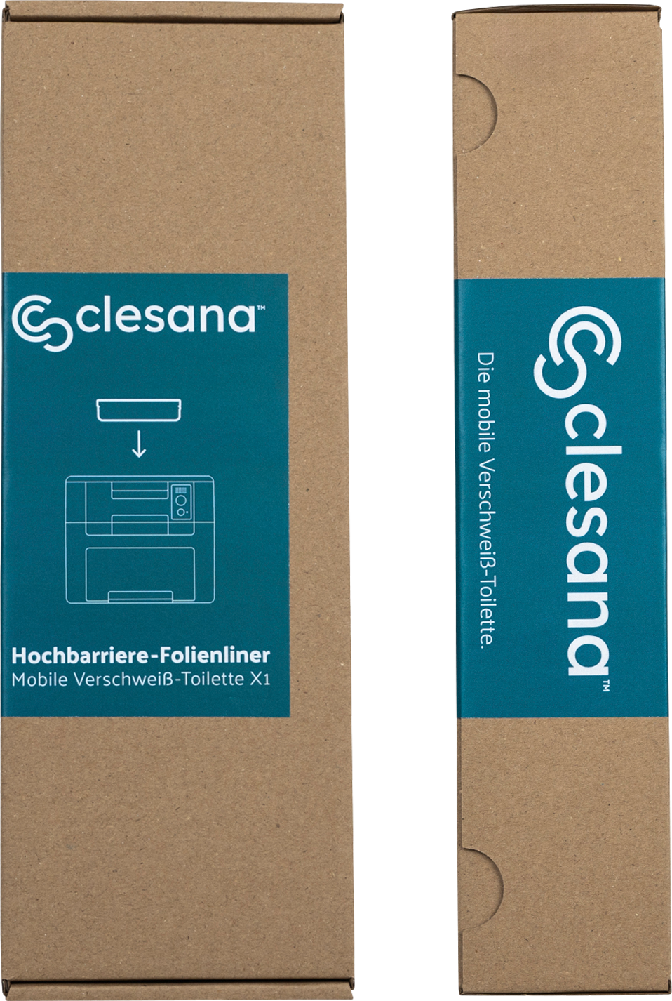 Clesana X1 Hochbarriere-Folienliner für mobile Verschweißtoilette