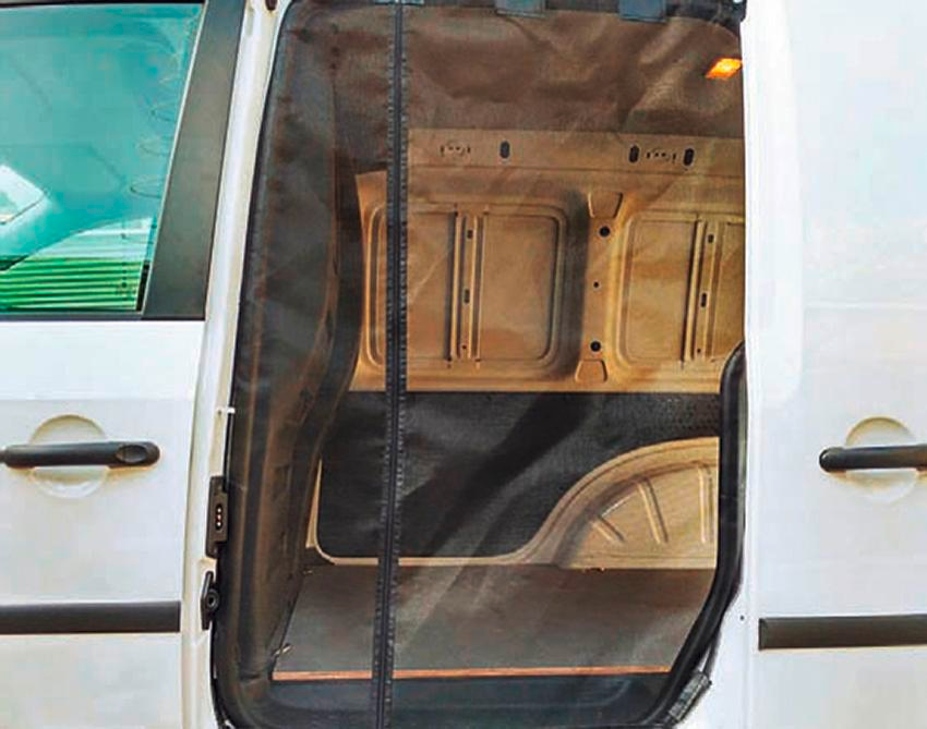Mayr Van Schiebetürenmoskitonetz mit Reißverschluss geeignet für VW Caddy (ab 2014) mit Maschenweite