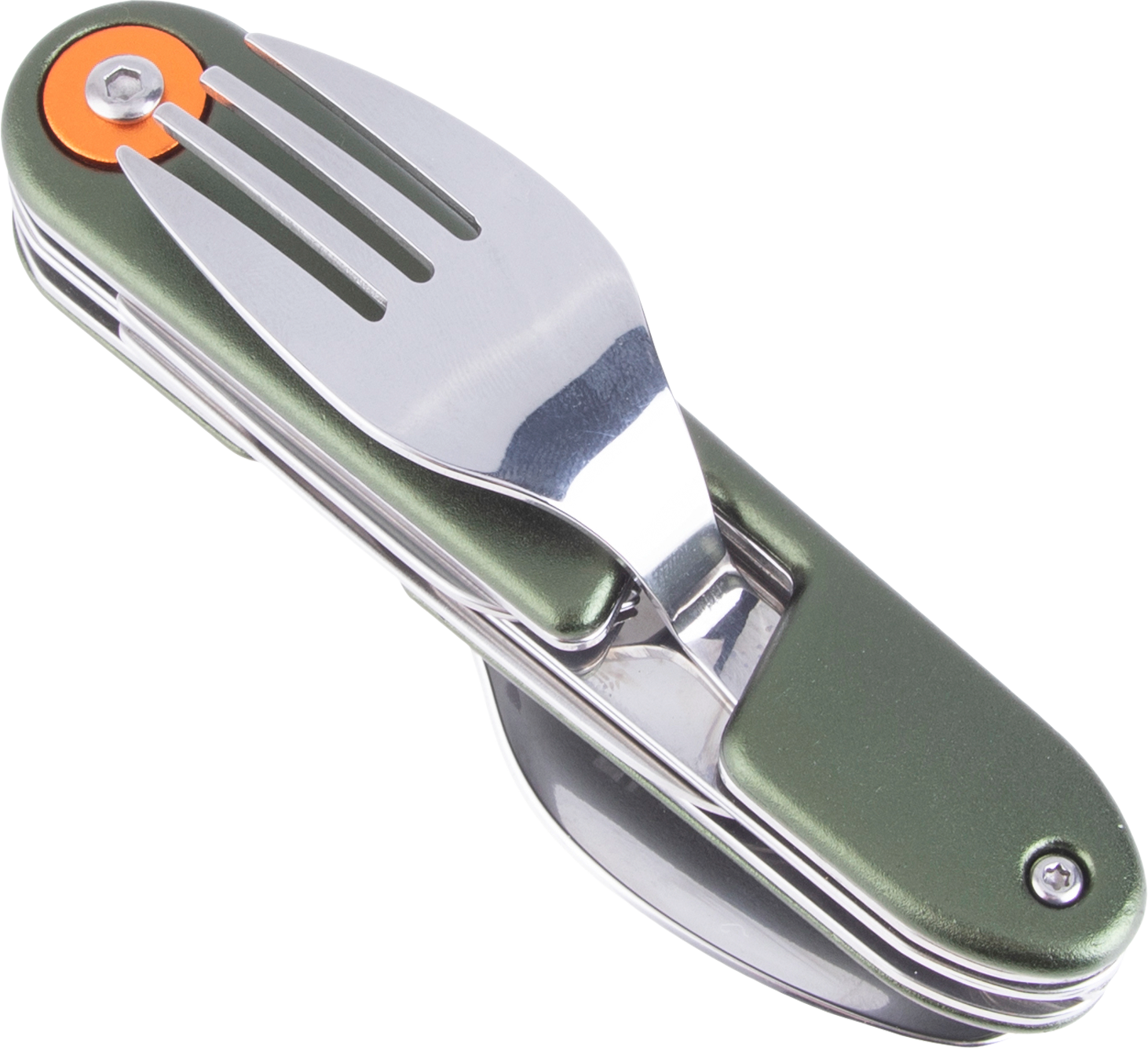 Flamefield  Besteckset 4-in-1 magnetisch tragbar Waldgrün