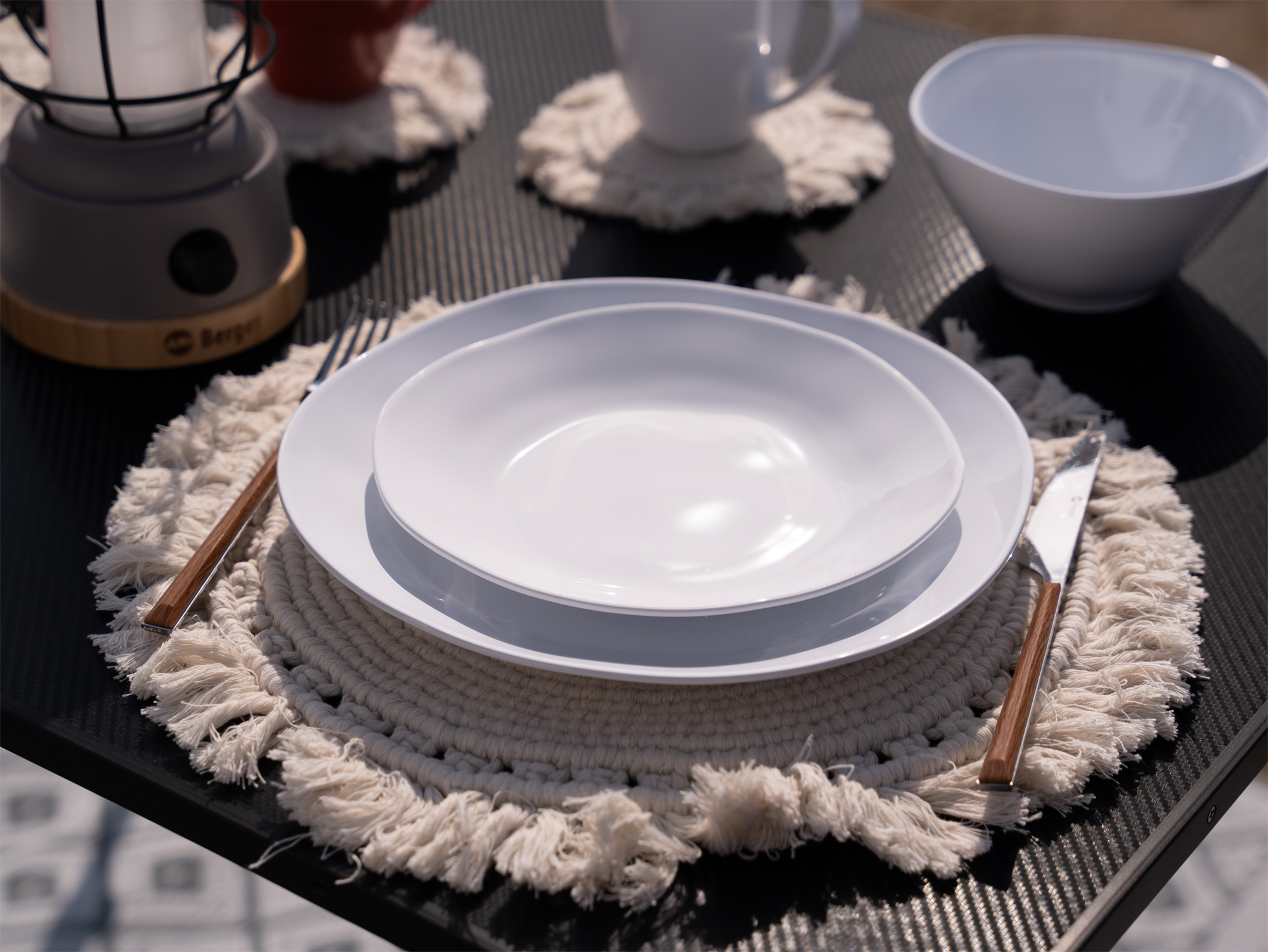 Berger Sevilla RPET Geschirr-Set weiß 16-tlg. für 4 Personen