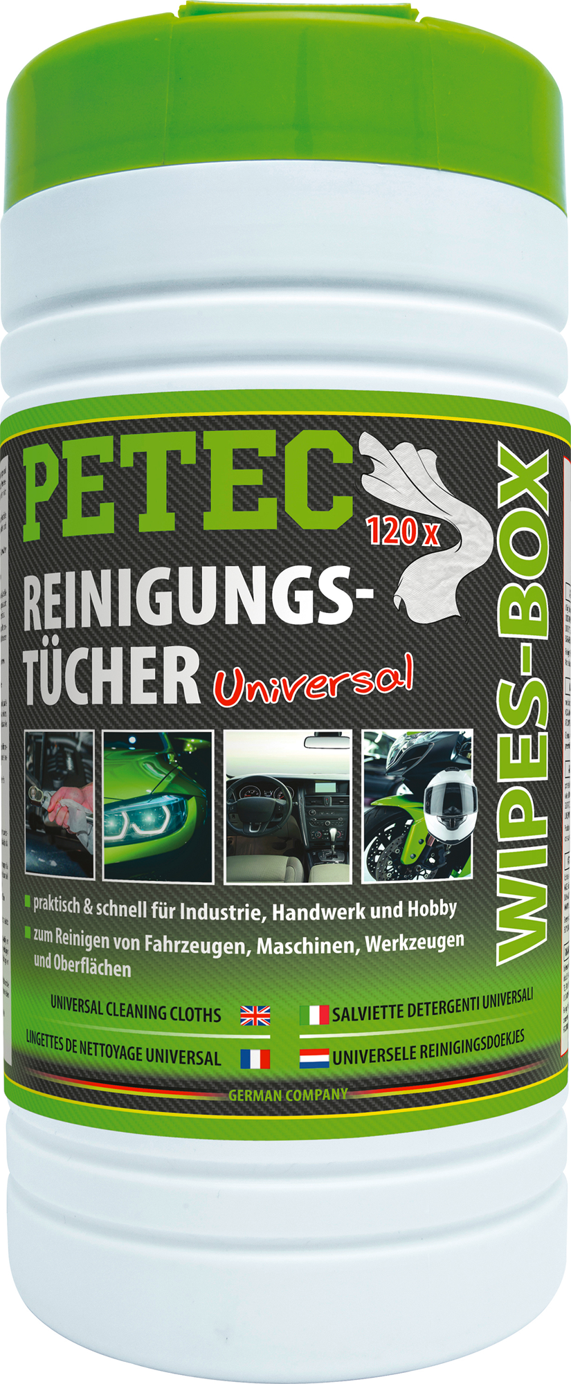 Petec Wipes-Box Reinigungstücher 120