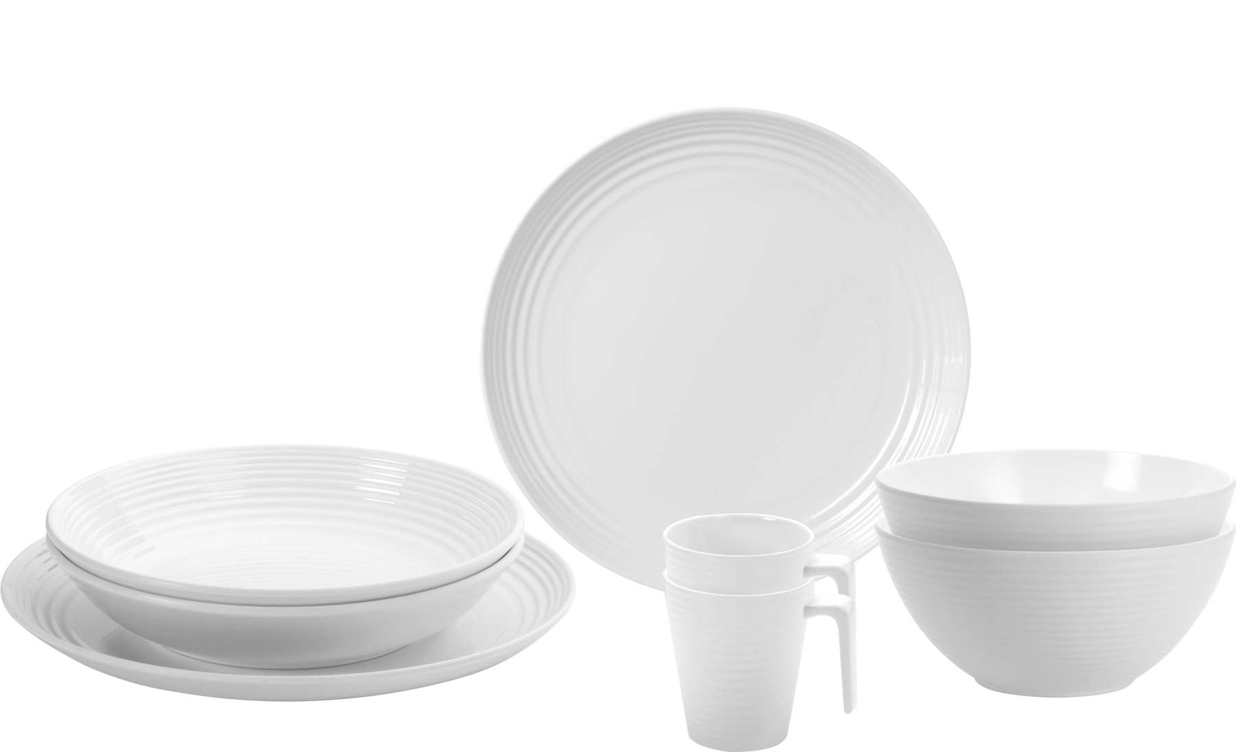 Brunner Tete-a-Tete Geschirr-Set 8-tlg. spherica für 2