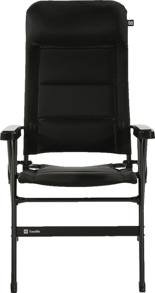 Travellife Barletta Campingstuhl Comfort Klappbar L Black - Faltstühle