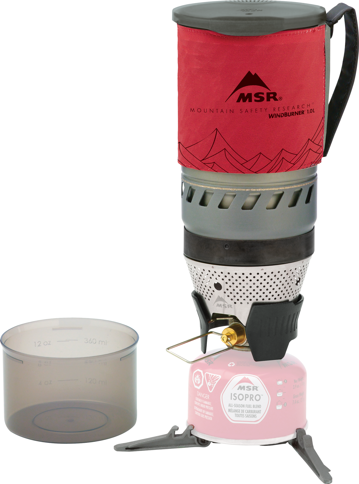 MSR WindBurner Personal Stove System Outdoor-Kochsystem mit Windschutz 1 Liter