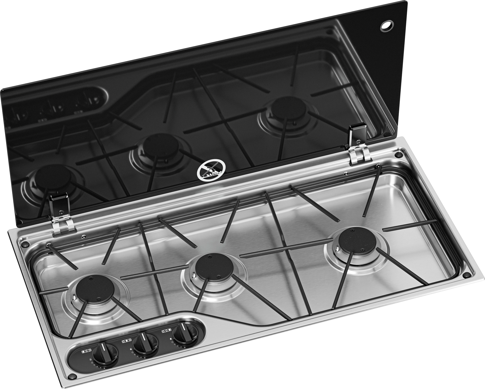 Dometic CVH1700G Kochfeld 3-flammig mit Glasdeckel 700 x 350