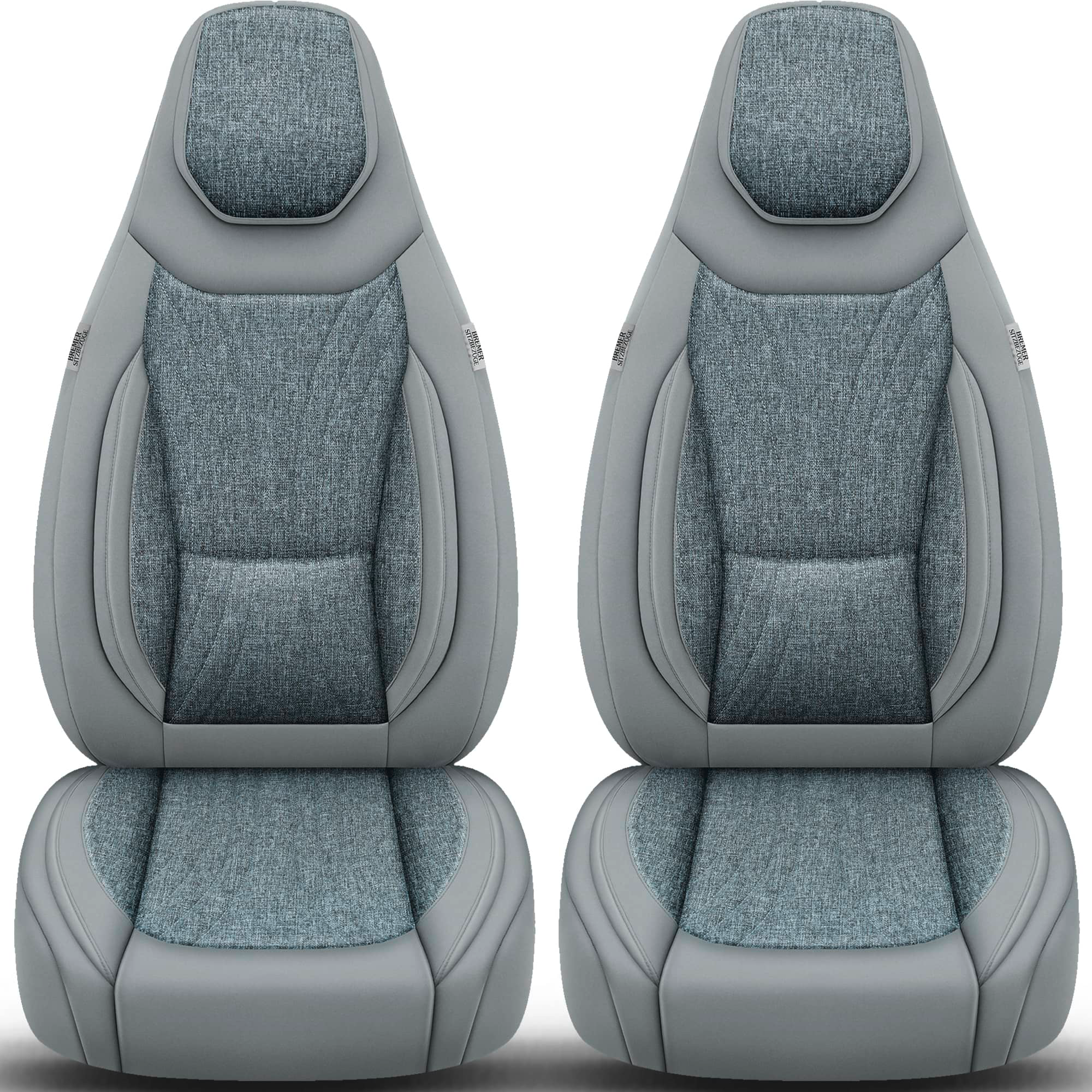 Bremer Sitzbezüge Wohnmobil Schonbezüge C-Serie 2 Stück für Fiat Ducato / Jumper / Boxer grau - Sitzbezüge von Bremer-Sitzbezüge