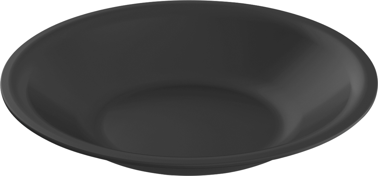 Rotho Caruba Teller tief 21 cm schwarz - Teller