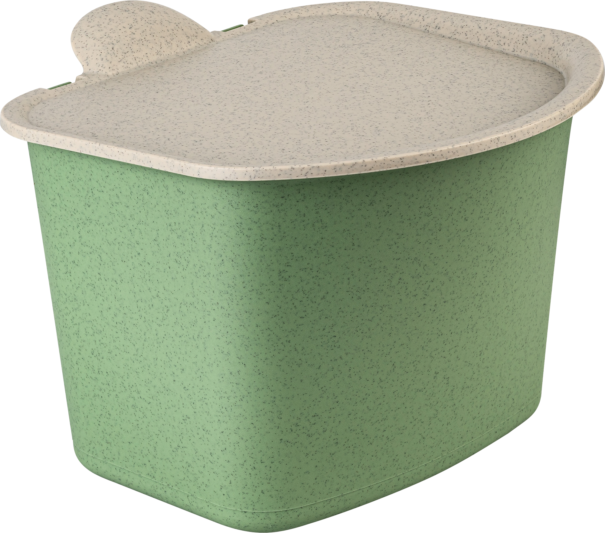 Koziol Abfall Behälter Bibo Bio nature leaf green