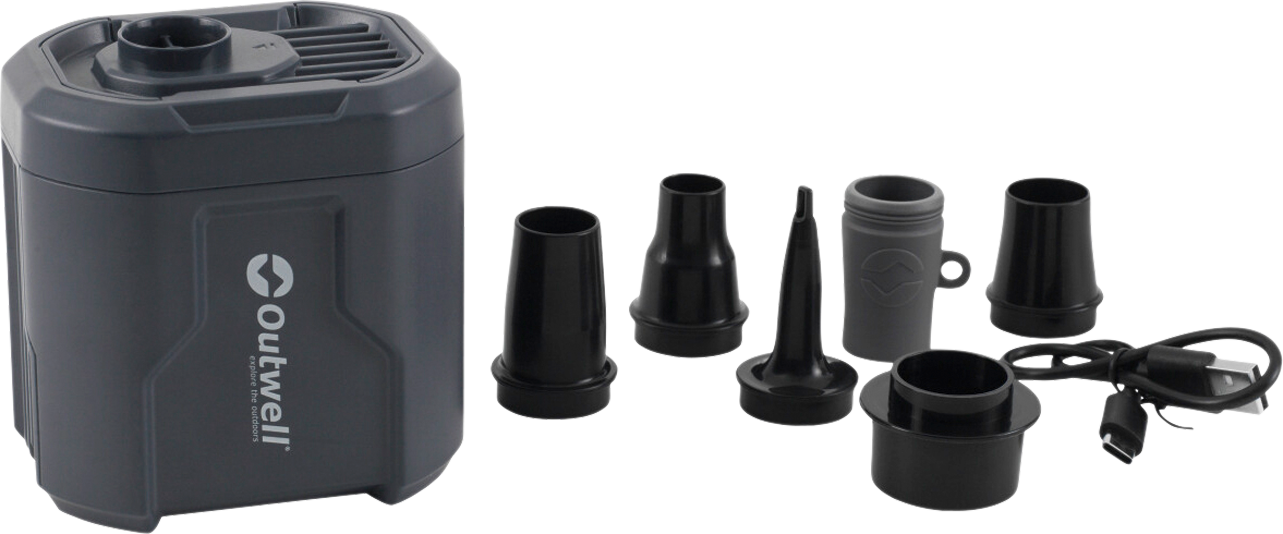 Outwell Akku-Luftpumpe Mistral mit Entleerungsmodus 600 Liter/min schwarz