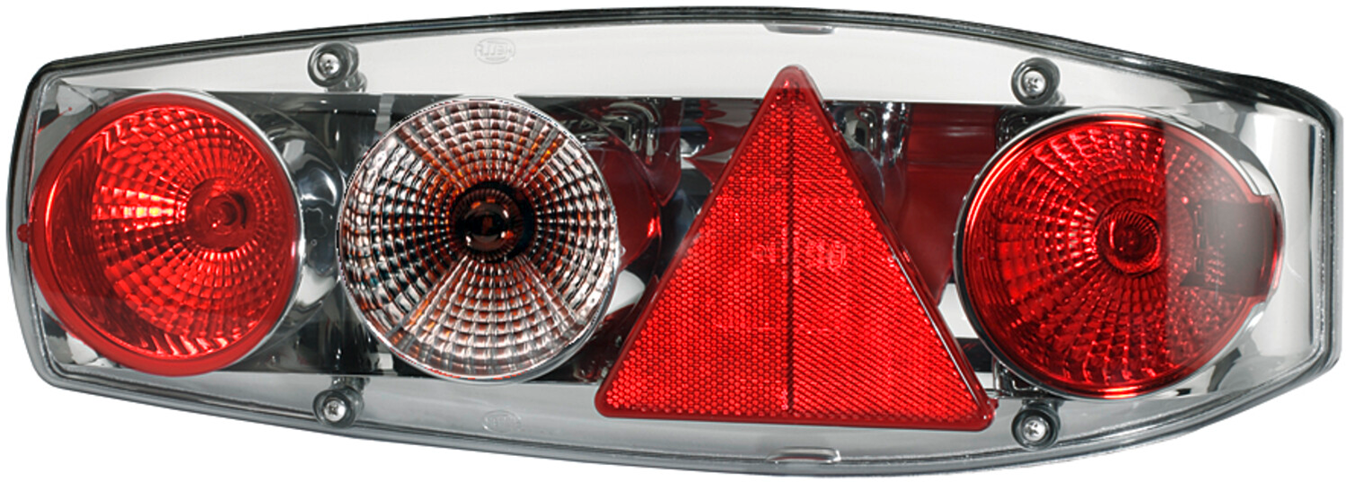 Hella Heckleuchte Caraluna II 10 Stk mit Blinklicht / Nebelschlusslicht / Schlusslicht / Rückstrahler / Bremslicht für Anhänger