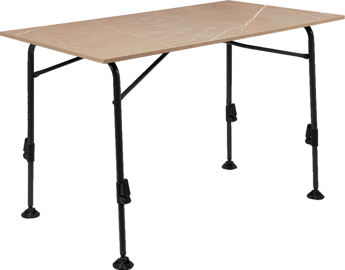 Travellife Mirano Exteriolit Campingtisch Klappbar Taupe Marble 120 x 68 cm - Klapptische