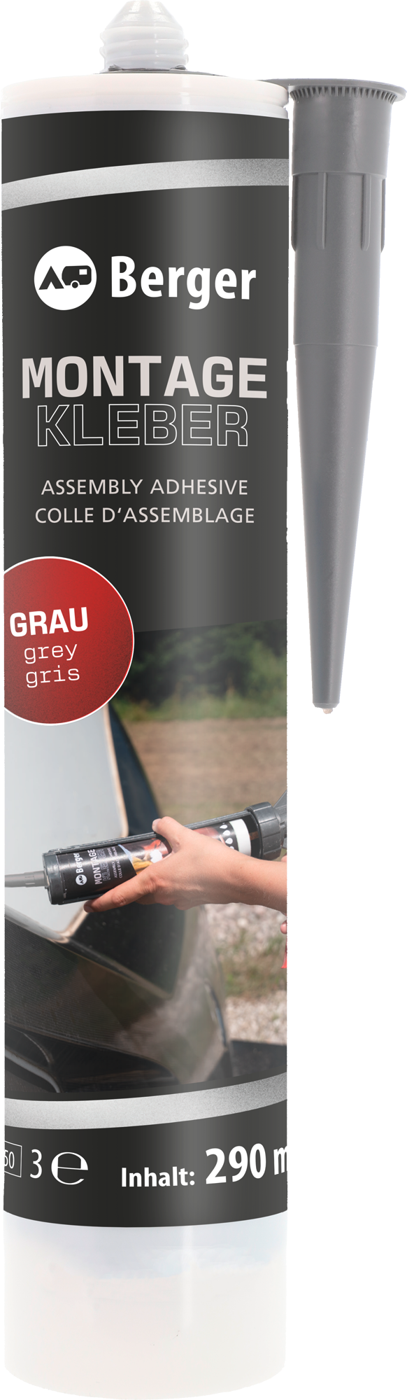 Berger Kleber MS-Polymer Nr. 1-2 grau 290 ml