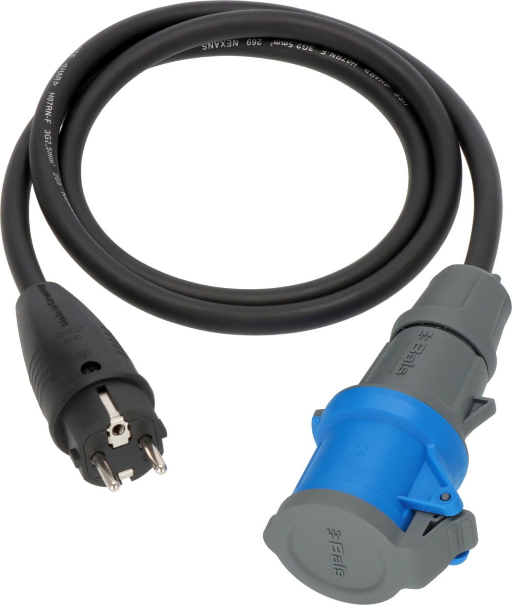 Brennenstuhl Adapter Leitung 1,5m Schuko/Kupplung schwarz