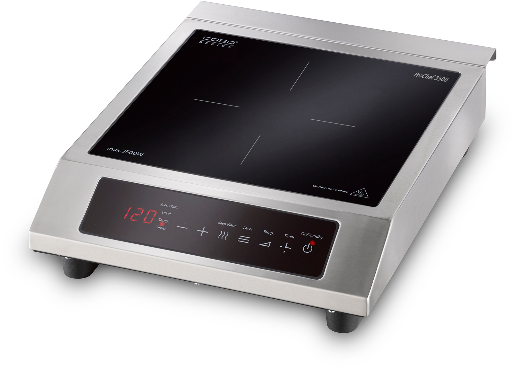 Caso ProChef 3500 Profi Induktionskochplatte mit 3.500 W - Elektrokocher und Kochplatten