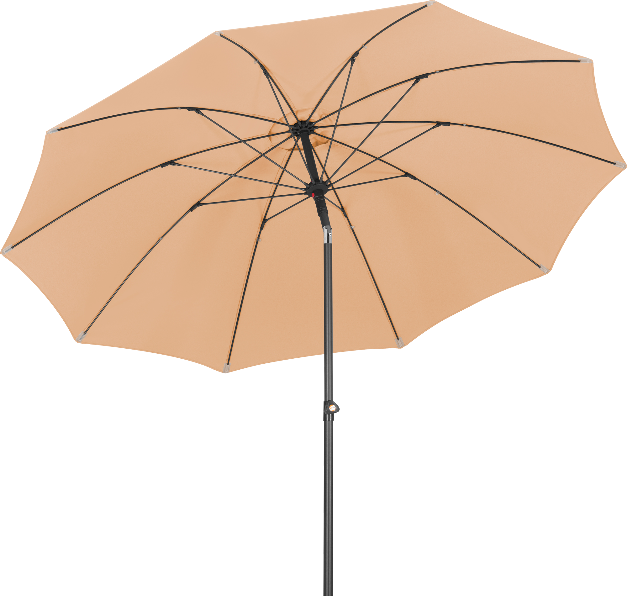 Schneider Schirme Tarifa Mittelmastschirm 270 cm Durchmesser apricot - Sichtschutz & Sonnenschirme