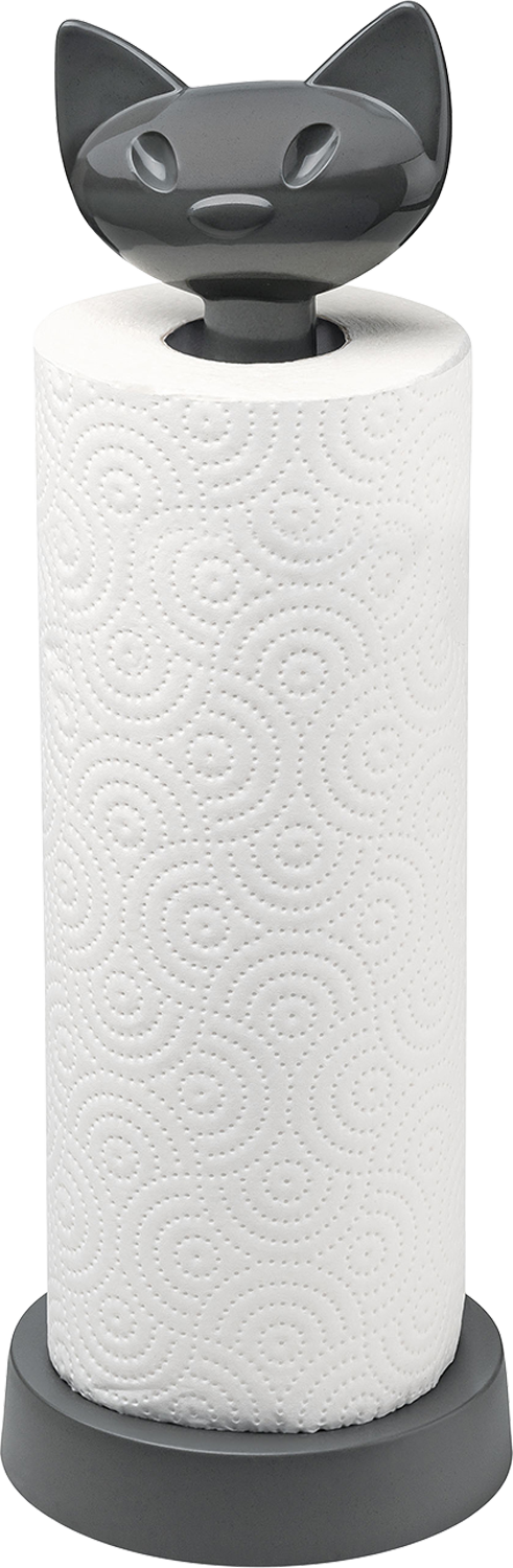 Koziol Miaou Küchenrollenhalter 26 cm nature ash grey - Sonstiges Küchenzubehör
