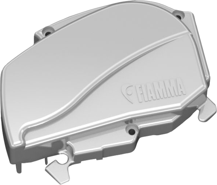 Fiamma rechte Endkappe für Markise F80L 450 - 600 - Farbe Titanium Fiamma Ersatzteilnummer