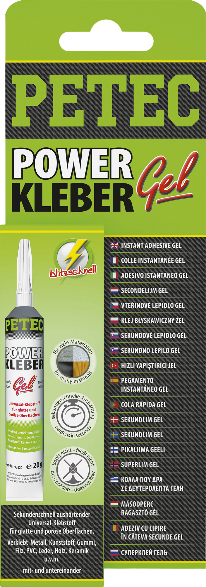 Petec Power Kleber Gel 20 g