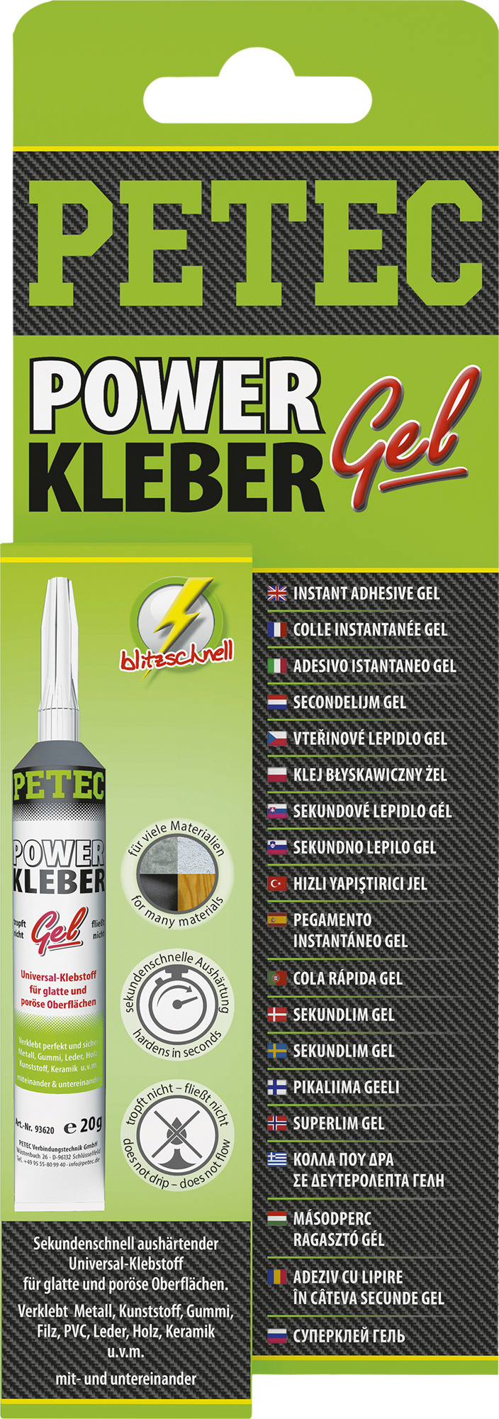 Petec Power Kleber Gel 20