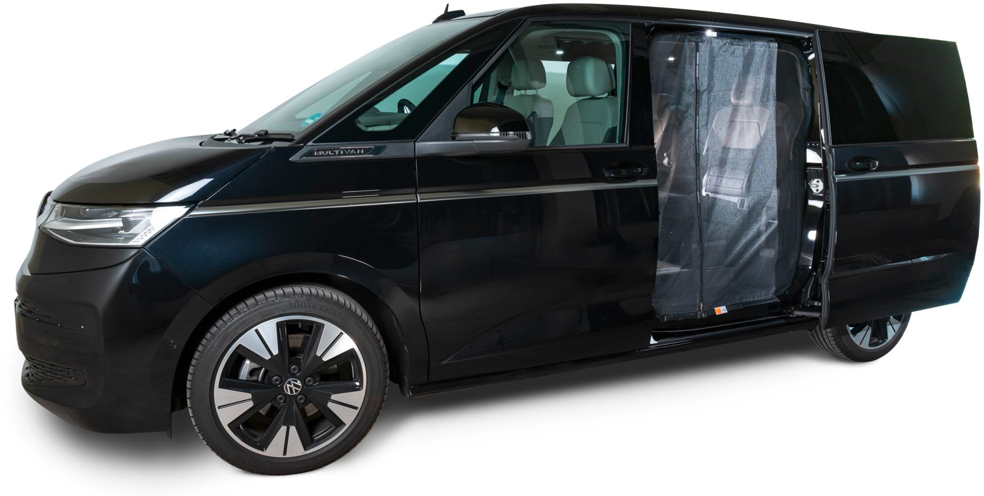 Mayr Van Schiebetürenmoskitonetz mit Magnetreißverschluss geeignet für VW T7 mit Maschenweite Fine-mesh für Fahrerseite links - Insektenabwehr & Mückenschutz